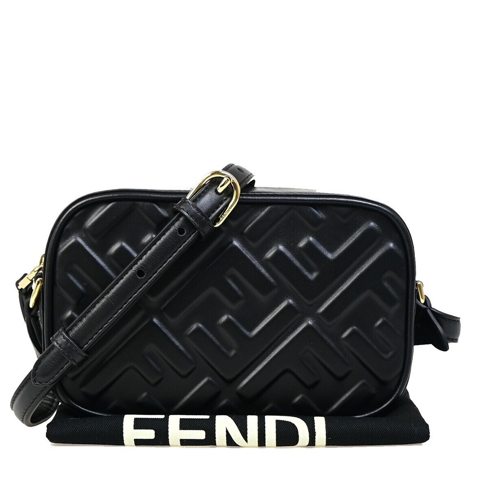 Fendi Camera Zucca Embossed Leather Small